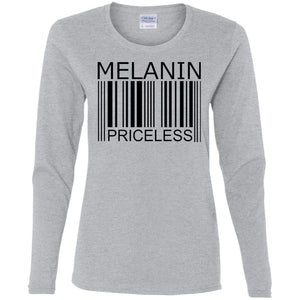 MELANIN: Priceless | Long Sleeve Tee-Apparel-Swagtastic Gear