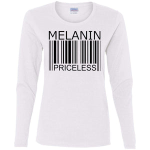 MELANIN: Priceless | Long Sleeve Tee-Apparel-Swagtastic Gear