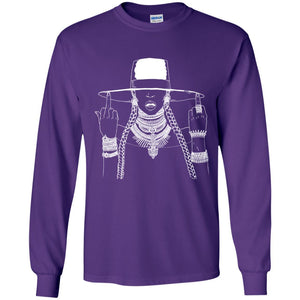 Middle Fingers Up- Beyonce | Long Sleeve Tee-Apparel-Swagtastic Gear