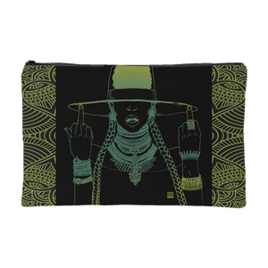 Middle Fingers Up | Small Cosmetic Bag or Large Clutch - Lemonade-Accessory Pouches-Swagtastic Gear