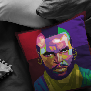 Mr T.- Pity the Fool Mosaic | Pillow (Insert included!)-Pillows Multi-Swagtastic Gear