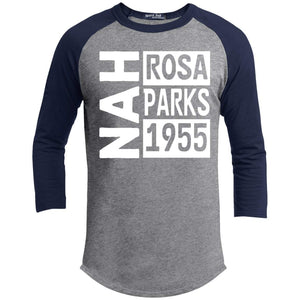 NAH -Rosa Parks, 1955 | 3/4 Sleeve Raglan Tee-Apparel-Swagtastic Gear