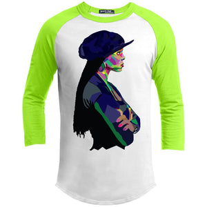 Poetic Janet | ?? Sleeve Raglan Tee-T-Shirts-Swagtastic Gear