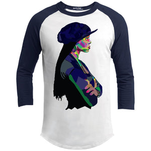 Poetic Janet | ?? Sleeve Raglan Tee-T-Shirts-Swagtastic Gear