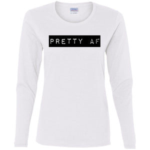 PRETTY AF | Long Sleeve Tee-Apparel-Swagtastic Gear