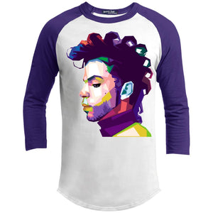 Prince Mosaic | ?? Sleeve Raglan Tee-T-Shirts-Swagtastic Gear