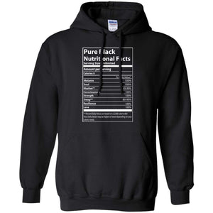 Pure Black Nutritional Facts | Sweatshirt or Hoodie-Apparel-Swagtastic Gear