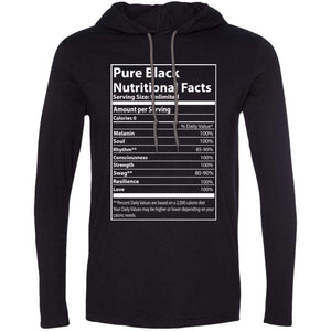 Pure Black Nutritional Facts | T-shirt Hoodie-Apparel-Swagtastic Gear