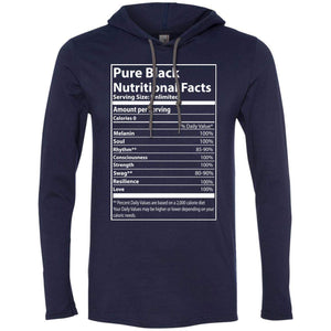 Pure Black Nutritional Facts | T-shirt Hoodie-Apparel-Swagtastic Gear