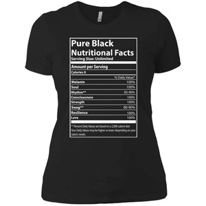 Pure Black Nutritional Facts | Tee-Apparel-Swagtastic Gear