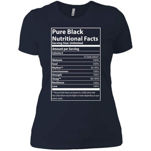 Pure Black Nutritional Facts | Tee-Apparel-Swagtastic Gear