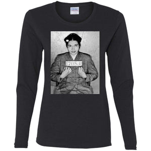 Rosa Parks Mugshot | Long Sleeve Tee-Apparel-Swagtastic Gear