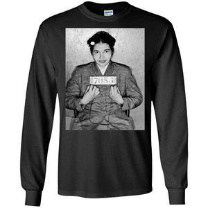 Rosa Parks Mugshot | Long Sleeve Tee-Apparel-Swagtastic Gear