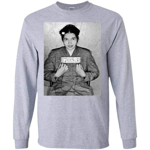 Rosa Parks Mugshot | Long Sleeve Tee-Apparel-Swagtastic Gear