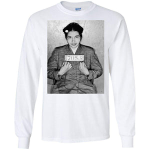 Rosa Parks Mugshot | Long Sleeve Tee-Apparel-Swagtastic Gear