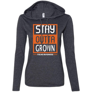 Stay Outta Grown Folks Business | T-Shirt Hoodie-Apparel-Swagtastic Gear