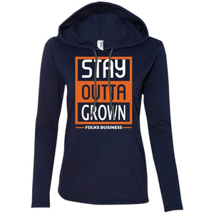 Stay Outta Grown Folks Business | T-Shirt Hoodie-Apparel-Swagtastic Gear