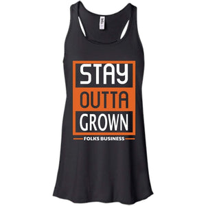 Stay Outta Grown Folks Business | Tank-Apparel-Swagtastic Gear