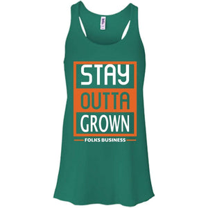 Stay Outta Grown Folks Business | Tank-Apparel-Swagtastic Gear