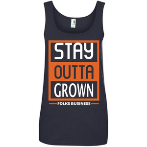 Stay Outta Grown Folks Business | Tank-Apparel-Swagtastic Gear