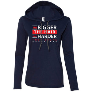 The BIGGER the Hair, The HARDER They Stare | T-shirt Hoodie-Apparel-Swagtastic Gear