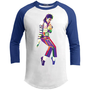 The King - Michael Jackson Mosaic | ?? Sleeve Raglan Tee-T-Shirts-Swagtastic Gear