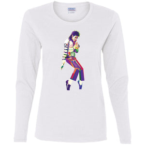 The King - Michael Jackson Mosaic | Long Sleeve Tee-Apparel-Swagtastic Gear